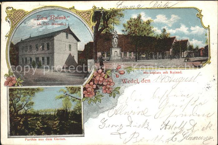 Wedel Pinneberg Marktplatz mit Roland