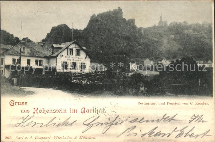 Hohenstein Untertaunus Restaurant Pension C. Kessler