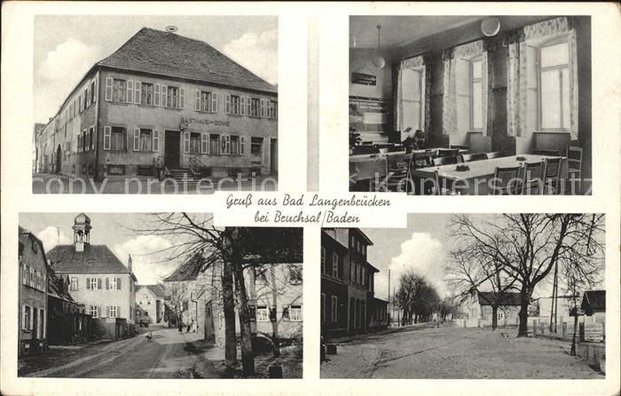 Bad Langenbruecken Bad Schoenborn Gasthaus Metzgerei zur Sonne