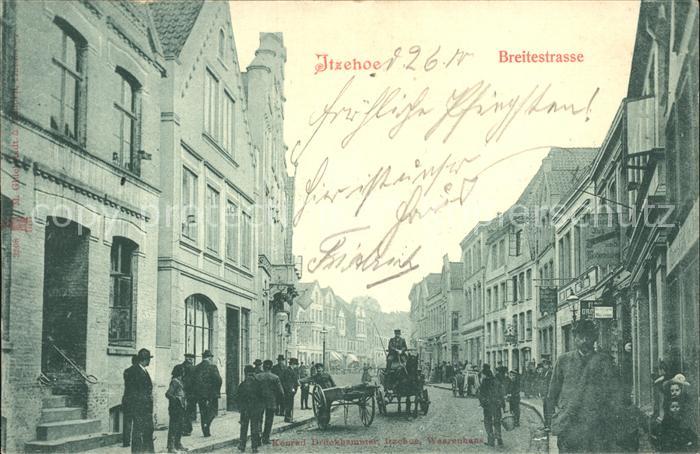 Itzehoe Breitestrasse Pferdewagen