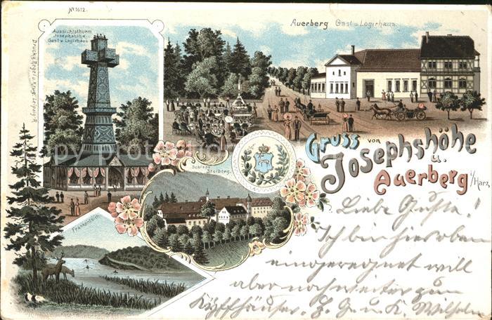 Stolberg Harz Josephshoehe und Auerberg