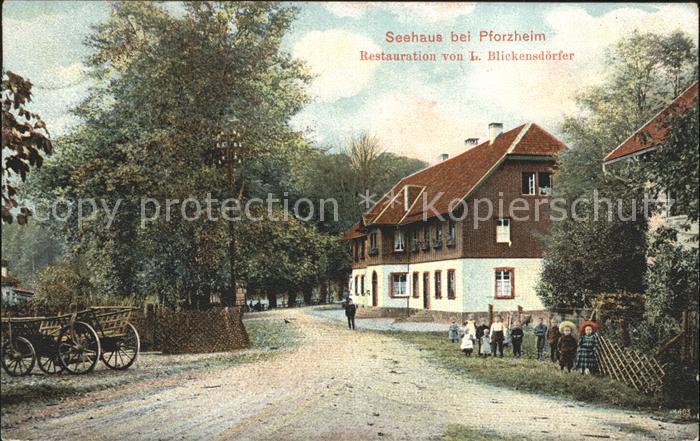 Pforzheim Seehaus Restaurant L. Blickensdoerfer Kinder