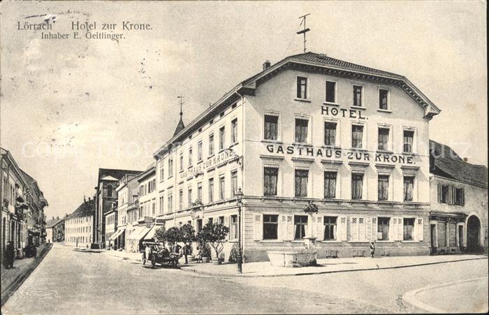 Loerrach Hotel zur Krone E. Geitlinger