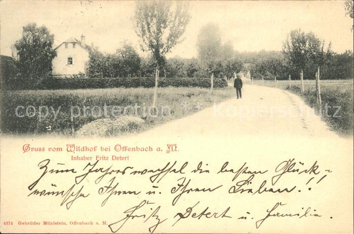 Offenbach Main Wildhof Fritz Detert