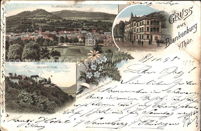 Blankenburg Thueringen Ruine Greifenstein Hotel Chrysopras