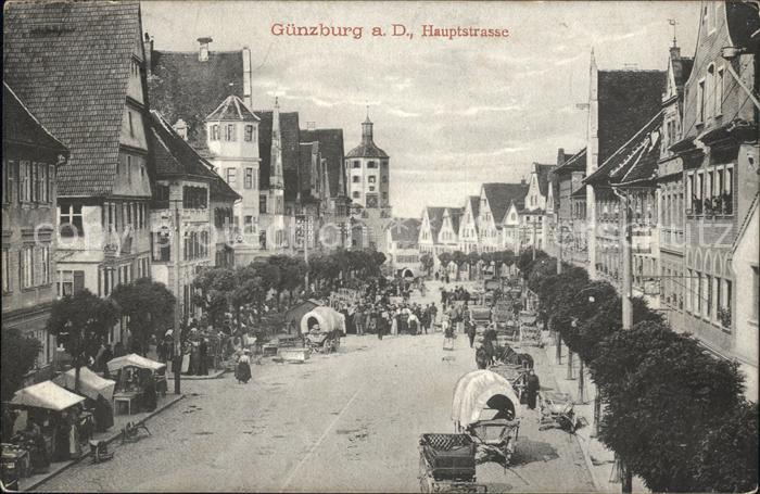 Guenzburg Hauptstrasse Marktstaende