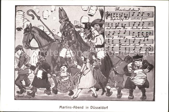 Duesseldorf Martins Abend Kuenstlerkarte