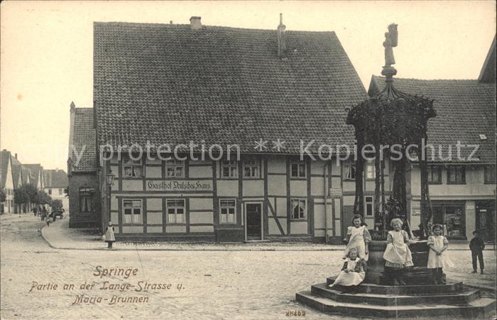 Springe Deister Lange Strasse Maria-Brunnen Kinder