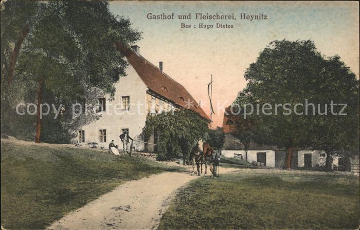 Heynitz Gasthaus und Fleischerei Hugo Dietze