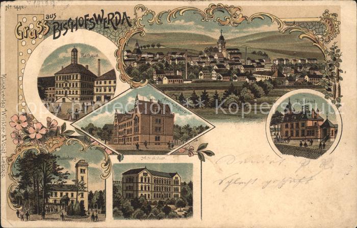 Bischofswerda Postamt Schule Rathaus