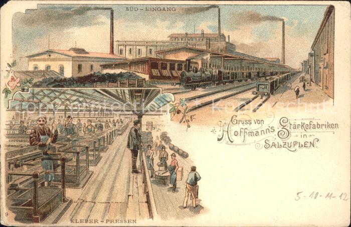 Bad Salzuflen Hoffmanns Staerkefabrik Kleberpressen