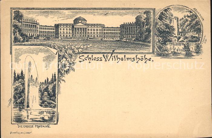 Wilhelmshoehe Kassel Schloss Aquadukt Fontaine