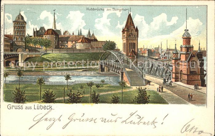 Luebeck Hubbruecke am Burgthor