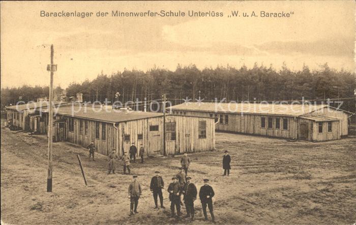 Unterluess Barackenlager der Minenwerfer-Schule