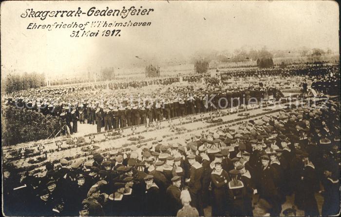 Wilhelmshaven Skagerrak-Gedenkfeier Ehrenfriedhof 31.5.1917 Soldaten Marine