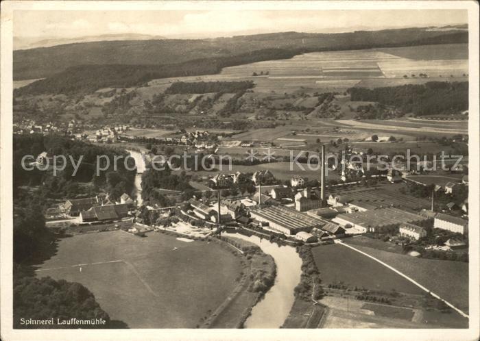 Tiengen Waldshut Fliegeraufnahme Spinnerei Lauffenmuehle