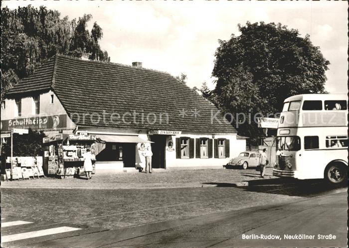 Rudow Berlin Neukoellner Strasse Bus Auto