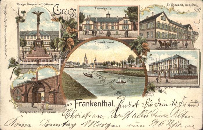 Frankenthal Pfalz Turnhalle St. Elisabeth Hospital Rhein Erkenbeck Museum