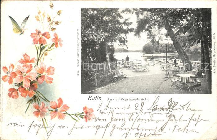 Eutin An der Vosshausbruecke Gartenrestaurant Blumen