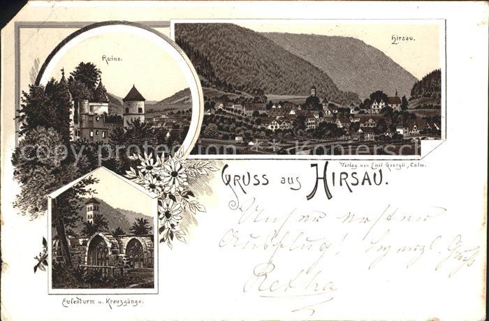 Hirsau Gesamtansicht Ruine Eulenturm Kreuzgaenge