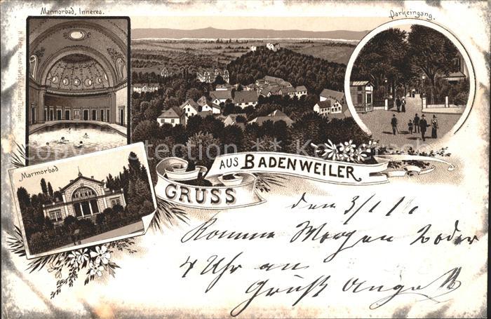 Badenweiler Marmorbad Parkeingang