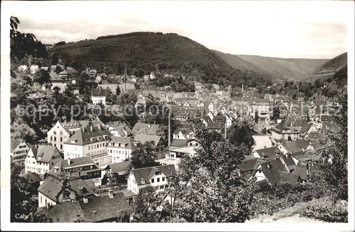Calw Blick ueber die Stadt Schwarzwald