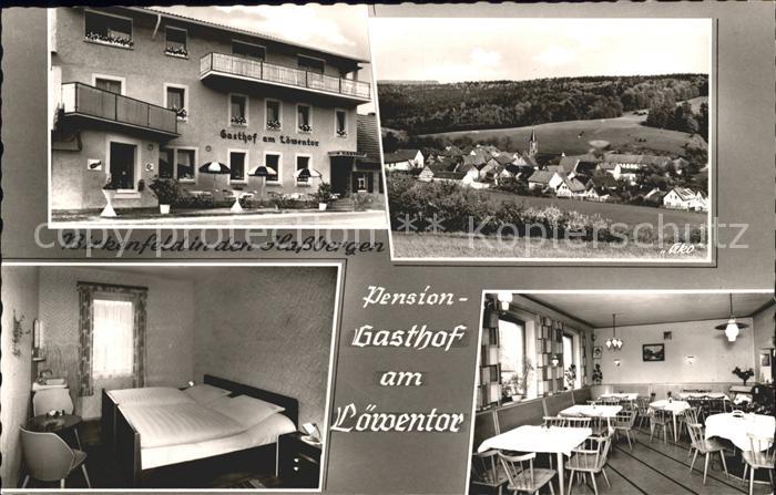 Birkenfeld Hassberge Gesamtansicht Pension Gasthof am Loewentor