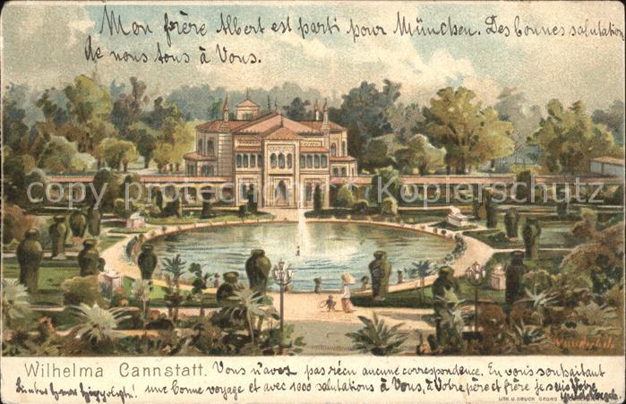 Cannstatt Wilhelma Teich Bahnpost