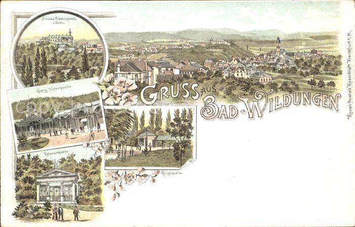 Bad Wildungen Schloss Friedrichstein Georg Victorquelle Helenenquelle Koenigsque