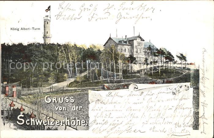 Weinboehla Koenig Albert Turm Schweizerhoehe Reichspost