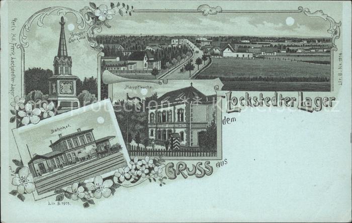 Lockstedt Lockstedter Lager Hauptwache Mondschein Kriegerdenkmal Bahnhof Reichsp