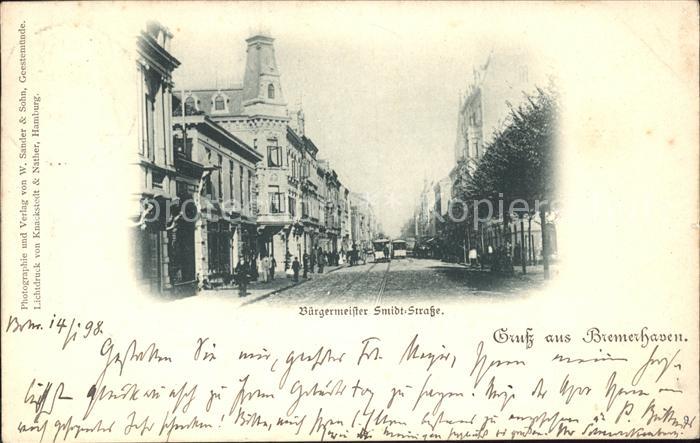 Bremerhaven Buergermeister Smidt Strasse Deutsche Reichspost
