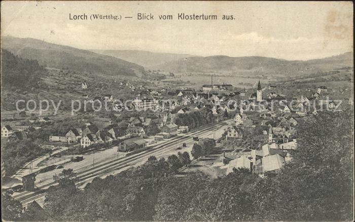 Lorch Wuerttemberg Panorama Blick vom Klosterturm