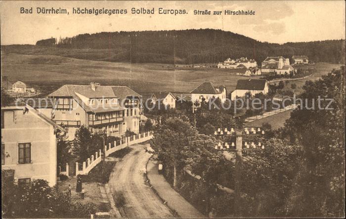 Bad Duerrheim Strasse zur Hirschhalde hoechstgelegenes Solbad Europas