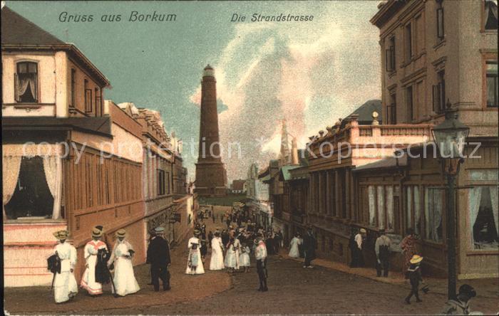 Borkum Strandstrasse Leuchtturm