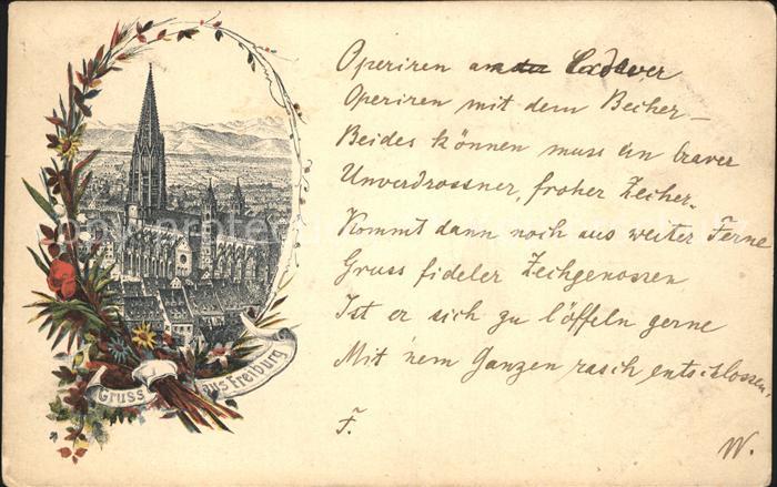 Freiburg Breisgau Muenster Deutsche Reichspost