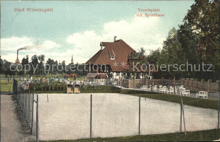 Bad Kissingen Tennisplatz mit Sporthaus