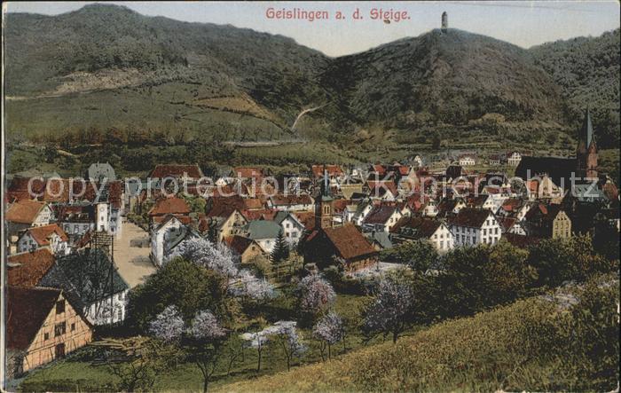 Geislingen Steige Ortsansicht mit Kirche