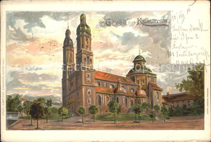 Kempten Allgaeu Katholische Kirche Kuenstlerkarte
