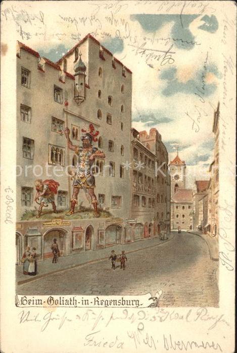 Regensburg Heim Goliath Stempel Kellerfest Turnerbund