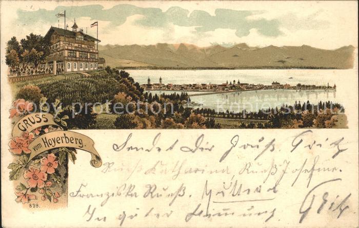 Lindau Bodensee Hoyerberg Restaurant Alpenpanorama