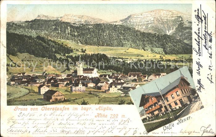 Oberstaufen Gesamtansicht mit Alpen Caffe Hener