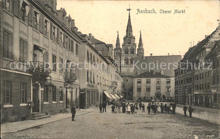 Ansbach Mittelfranken Oberer Markt Kirche
