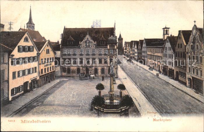 Mindelheim Marktplatz Brunnen