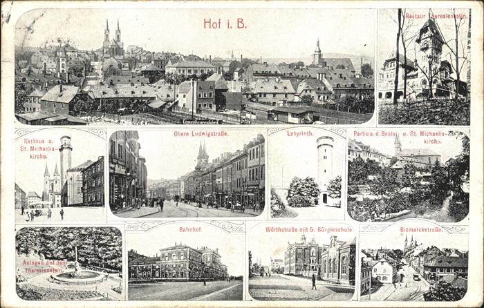 Hof Bayern Sehenswuerdigkeiten der Stadt