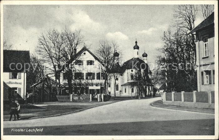 Klosterlechfeld Strassenpartie Kirche
