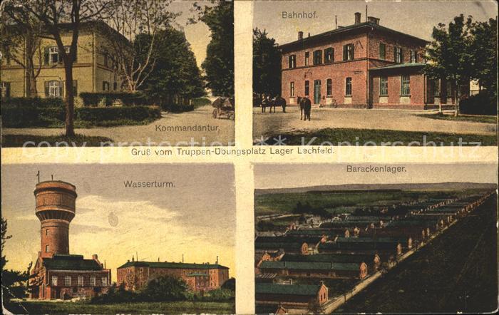 Lechfeld Lager Truppenuebungsplatz Kommandantur Bahnhof Wasserturm Barackenlager