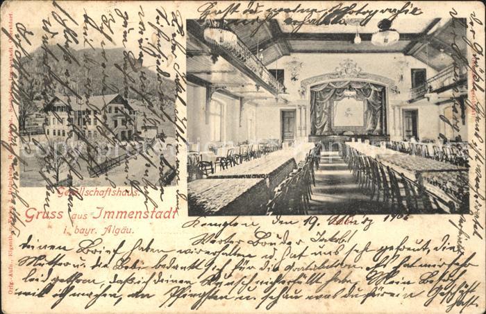 Immenstadt Allgaeu Gesellschaftshaus Saal