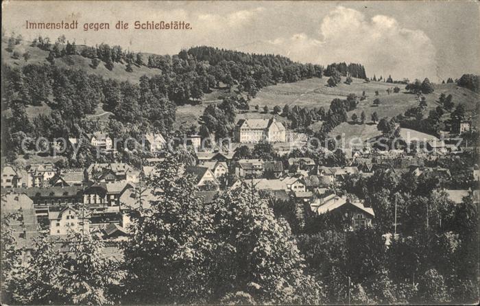 Immenstadt Allgaeu Blick gegen die Schiessstaette