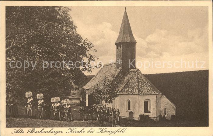 Koenigsfeld Schwarzwald Alte Buchenberger Kirche Trachten
